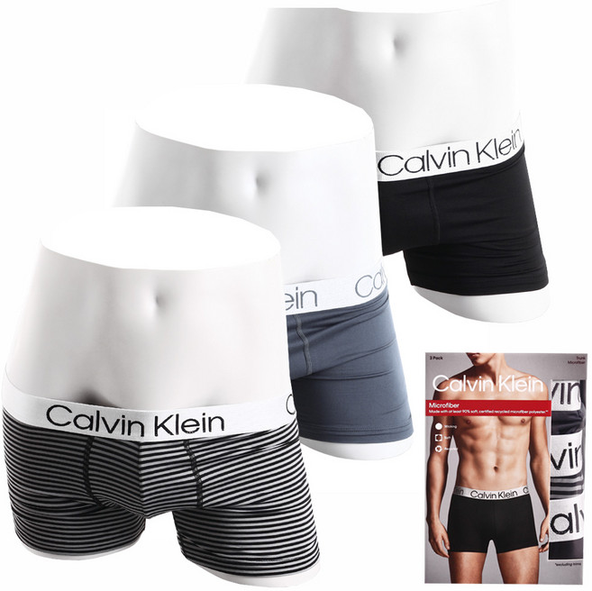 캘빈클라인 언더웨어 CK 팬티 남자 드로즈 속옷 3장세트 6종