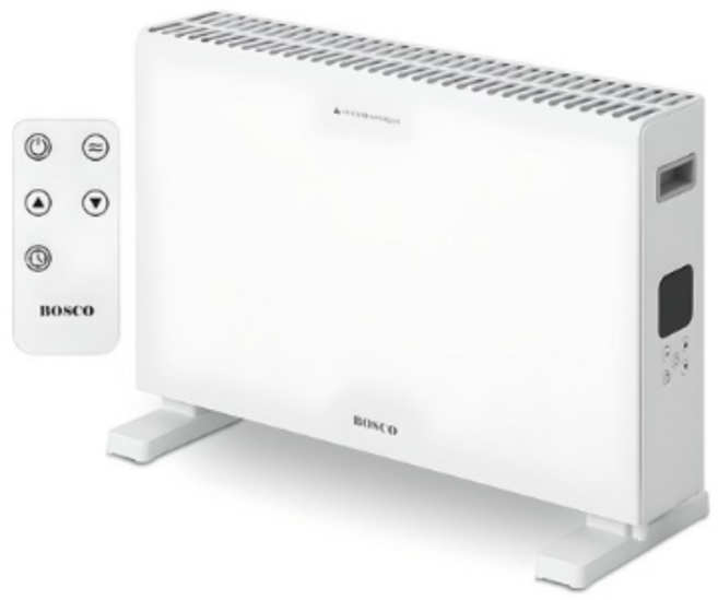 보스코 리모컨형 컨벡션히터, COLOR WHITE (화이트), BSC-CV2000R