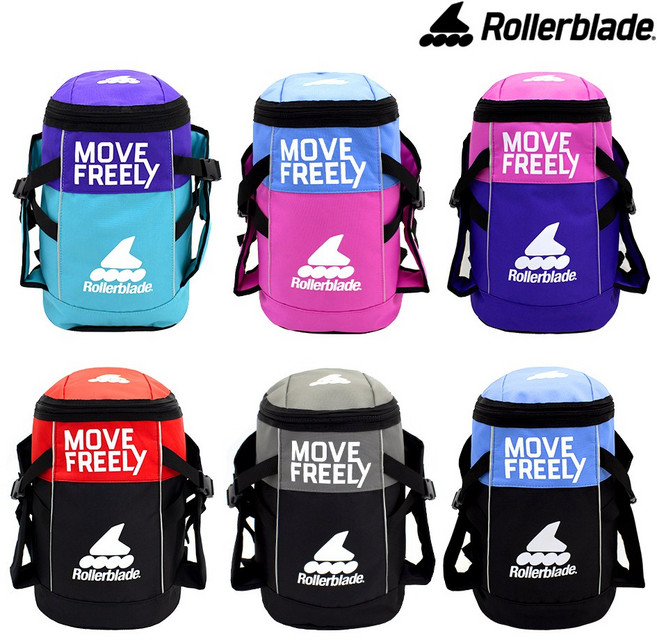 인라인가방 롤러블레이드 인라인 스케이트 가방 아동용 어린이 주니어 보호장구, 블루블랙, 1개