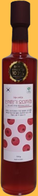 편한숨오미청 오미자청 고함량 엑기스 원액 천연 효소 액기스 발효액 맑숨, 1개, 1개입, 500g