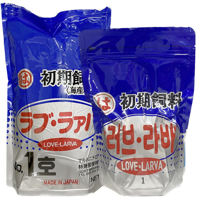 전문가용 치어 사료 러브라바 대용량, 500g, 1개