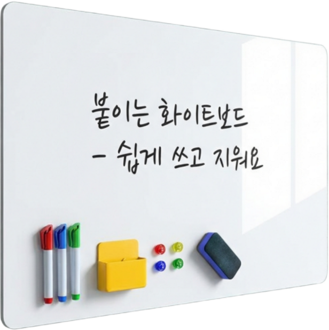 이온느 붙이는 화이트보드 + 마카 자석 세트, 1개