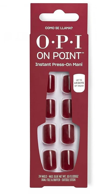 OPI 온 포인트 프레스 네일 | 스퀘어 스쿠발 아몬드 쉐이프 아트 짧고 긴 길이 글루로 24 카운트 인스턴트 마니 OPI'M DREAMING 컬렉션, Como se Llama?, 1개 - 쿠팡