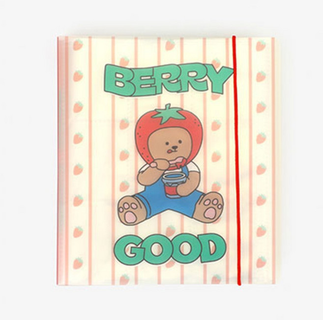 딜리고 띠부 띠부 씰 앨범 띠부실 휴대하기좋은크기 띠부씰, 01 Strawberry