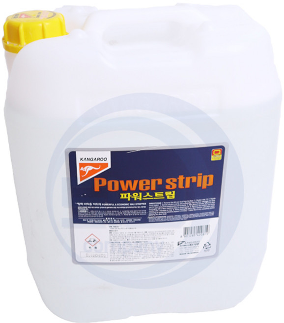 파워스트립18.75L 캉가루 강력왁스박리제 찌든때제거제 아스타일 피타일 장판타일 비닐타일 디럭스타일 데코타일 청소세제 약품 말통, 1개, 18.75L