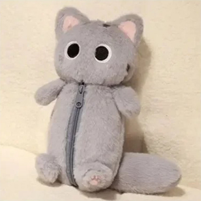 토이즈데이 Hello~ 냥발 고양희씨 인형 파우치 필통 구디백 단체 선물, 1개, 그레이냥