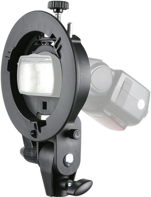 Godox 형 브래킷 Bowens S 마운트 홀더 스피드 라이트 플래시 스누트 Softbox 미용 접시 벌집, S 브라켓, 1개