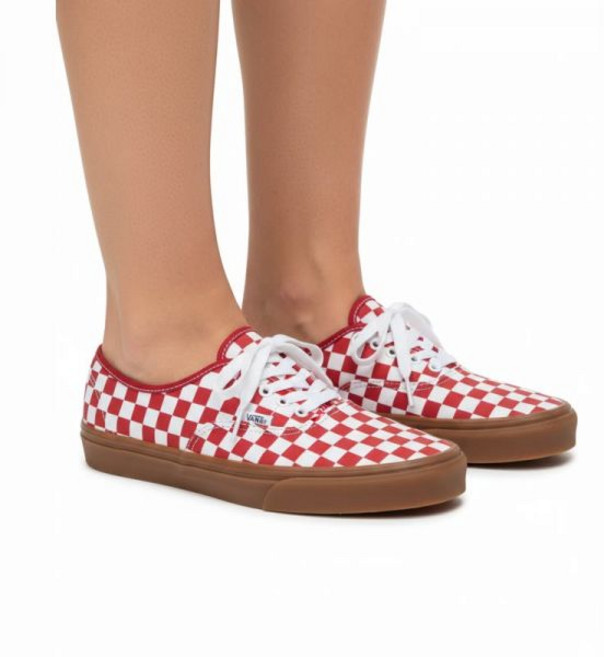 반스 어센틱 - 팻 레이스 체커 레드 VN000CRTCJH1