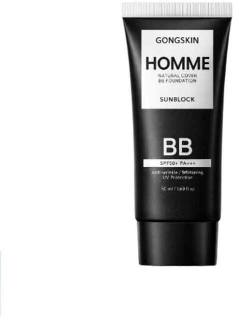 공스킨 내추럴 썬크림 BB 파운데이션 SPF50+ PA+++(식약처 인증 자외선 차단 미백 주름개선 3중 기능성), 50ml, 1개