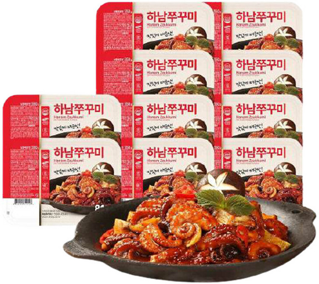 (m)하남 쭈꾸미 350g x 10팩 (보통 매운맛), 10개