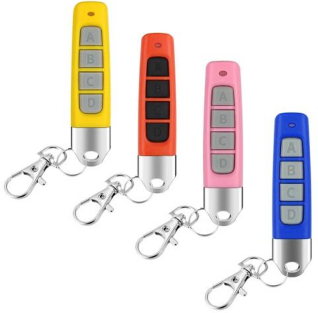 블루투스 원격 제어 리모컨 TV 스틱 스마트폰 휴대폰 리모컨 4-1PC 433MHZ 무선 복사 자동차 키 차고 문 오프너 복제 코드 복사기, 6) 4pcs Mixed 433MHZ, 1개