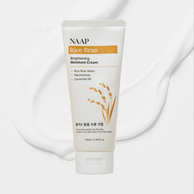 냅 쌀겨수 맑음 보습 광채 미백 수분크림, 100ml, 1개