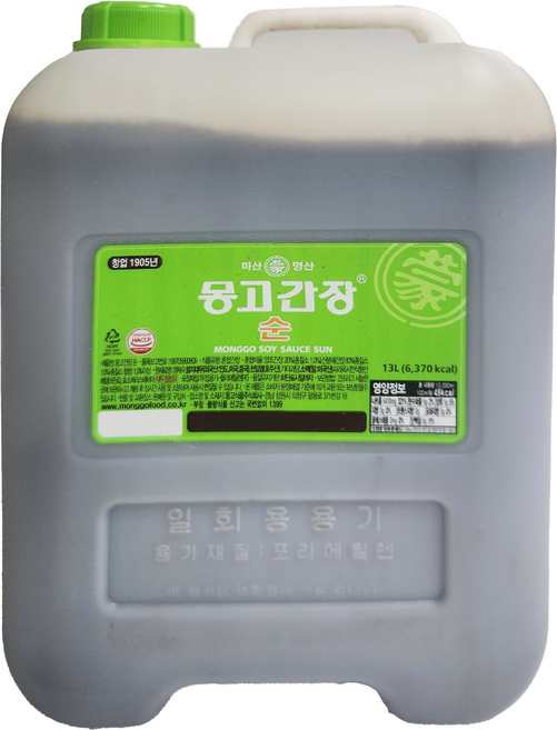 몽고식품 마산 몽고 순간장 13L 이강산닷컴, 1개