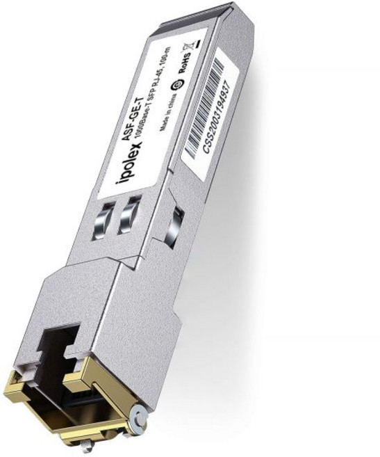 Ubiquiti UniFi UF-RJ45-1G /UACC-CM-RJ45-1G 시스코 마이크로틱 넷기어 TP-링크 등을 위한 Ipolex 기가비트 SFP to RJ45 구리, 1)1G-T: 100m, 1