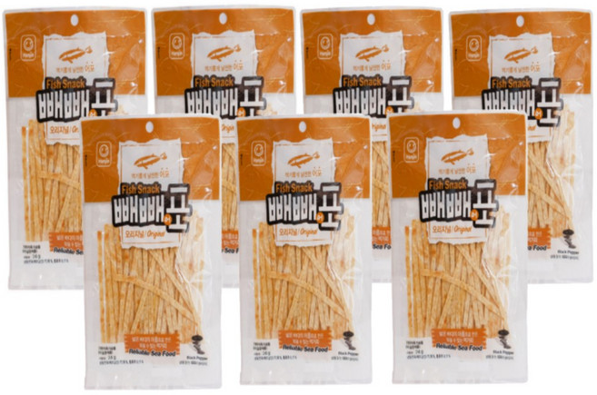 (한진) 빼빼어포 오리지널 24g, 7개