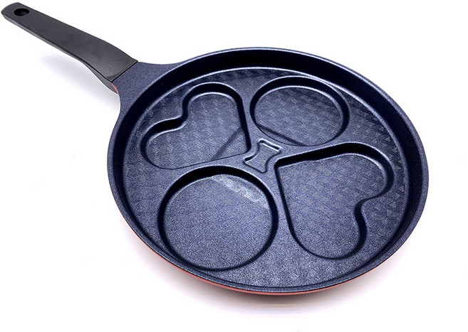 베네치아 IH하트에그미니 캠핑 팬 4구 26cm, 단품, 단품