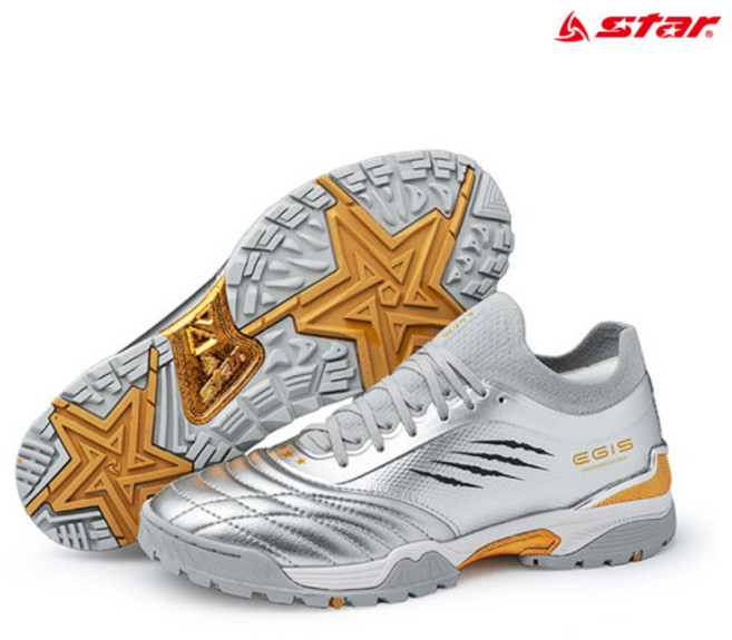 [스타스포츠] 스타 이지스 남성 발편한 논슬립 족구화 갤럭시실버