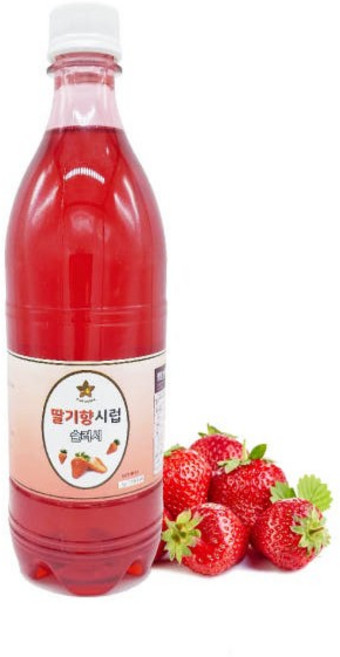 별코리아 슬러시시럽 딸기향 원액 박스당 1kg 15개