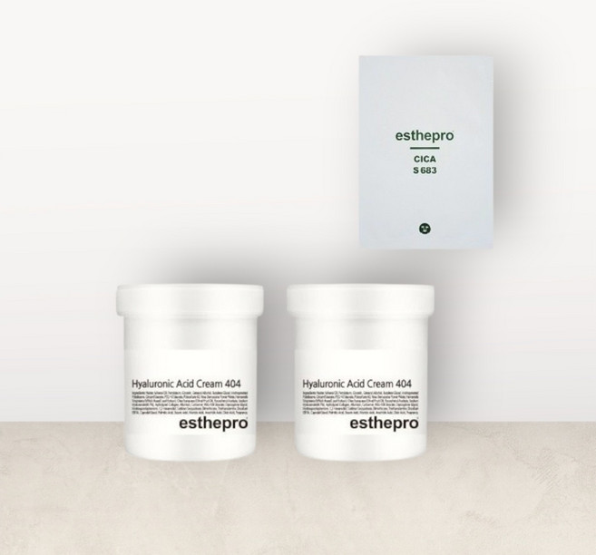 에스테프로 404 히아루론산 크림 225ml/마스크팩1매, 225ml, 2개