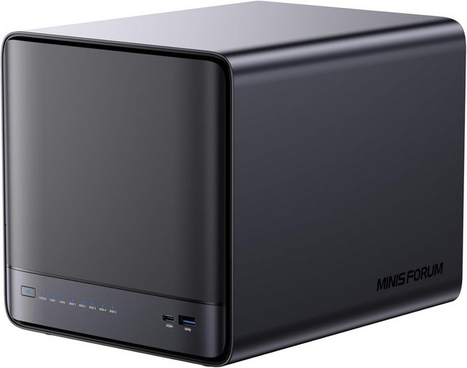 5 베이 NAS N5 Pro P370 네트워크 연결 스토리지 AMD 라이젠 AI 9 HX PRO 370 프로세서12C24T 최대 5.1GHz 클라우드 16GB DDR5 1 *