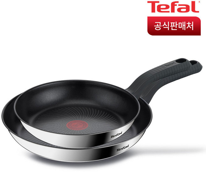 테팔 IH 에센스쿡 인덕션 프라이팬 2종 세트, 혼합색상, 프라이팬 24cm + 28cm