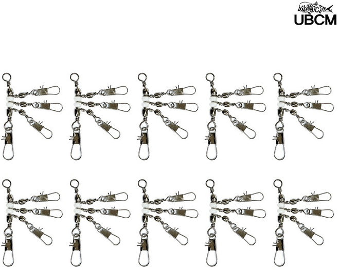 야광 3단 인터락 스냅도래 문어 쭈꾸미 낙지 채비 10개입, 1개