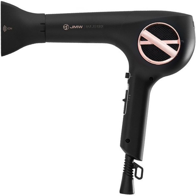 [스테디셀러] JMW M5001A PLUS PRO 고성능 1700W 터보 항공모터 헤어 드라이기, 블랙, 블랙