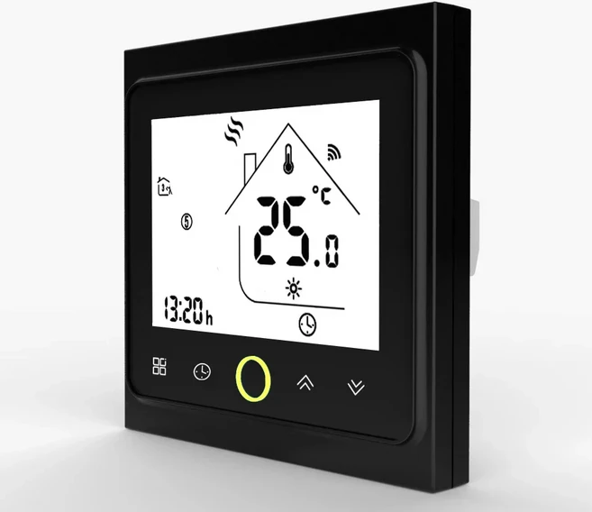 스마트 와이파이 온도 조절기 물 전기 따뜻한 바닥 난방 가스 보일러 에코 구글 홈 투야와 작동, 01 안심배송, 04 water gas boiler ZB, 02 Black