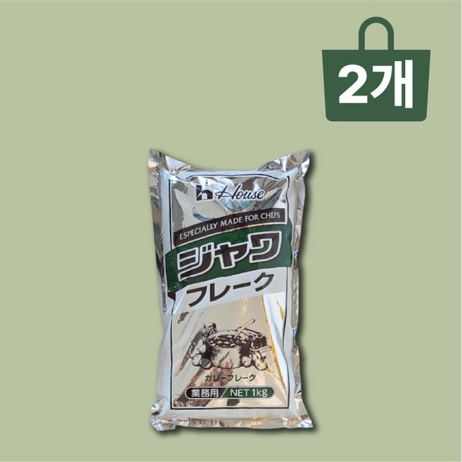 일본카레 자바카레 플레이크 1kg x2, 2개