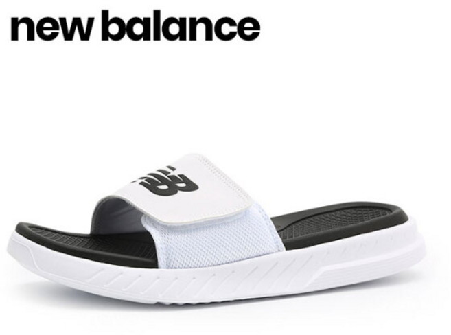 뉴발란스 쿠셔닝 슬라이드 슬리퍼 화이트 SD1501WT3