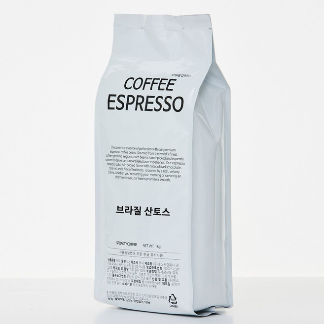 커피 에스프레소 브라질 산토스 원두커피, 1kg, 1개, 더치