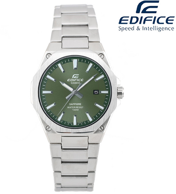 카시오 에디피스 100M 방수 슬림라인 남성 손목시계 EFR-S108D-3A