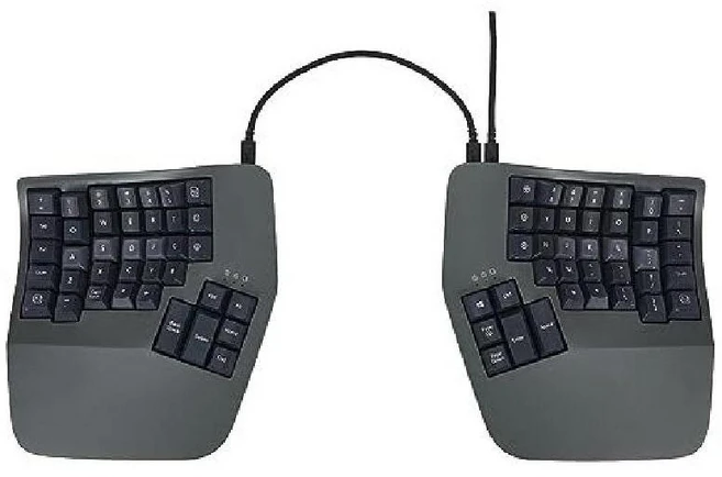 키네시스 어드밴티지360 스플릿 저소음 키보드, 리니어 콰이어트 스마트(USB), 기본, 기본 - 쿠팡
