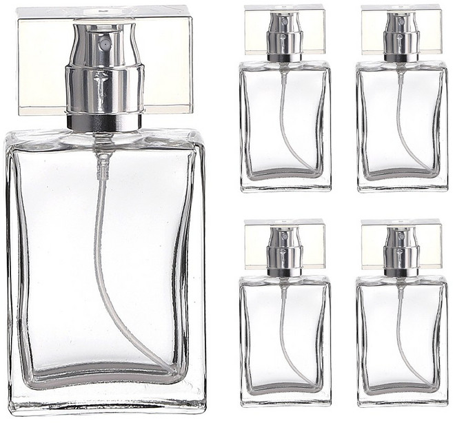 녹턴 실버캡 30ml 향수 공병 스크류타입 용기 만들기 재료 퍼퓸 스프레이 유리 DIY, 5개