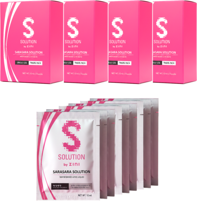 에스솔루션 지니 프리미엄 휴대용 여행용 젤 바디 마사지 로션 윤활제, 10ml, 40개