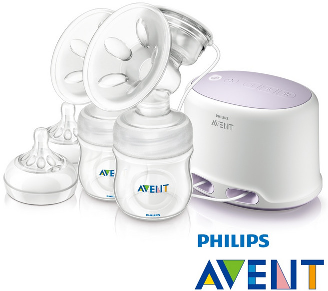 PHILIPS AVENT 輕乳感雙邊電動吸乳器 SCF332, 1個