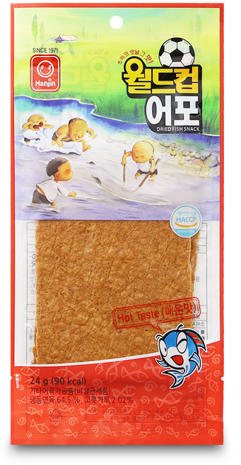 한진 월드컵 어포 매운맛 24g, 1개