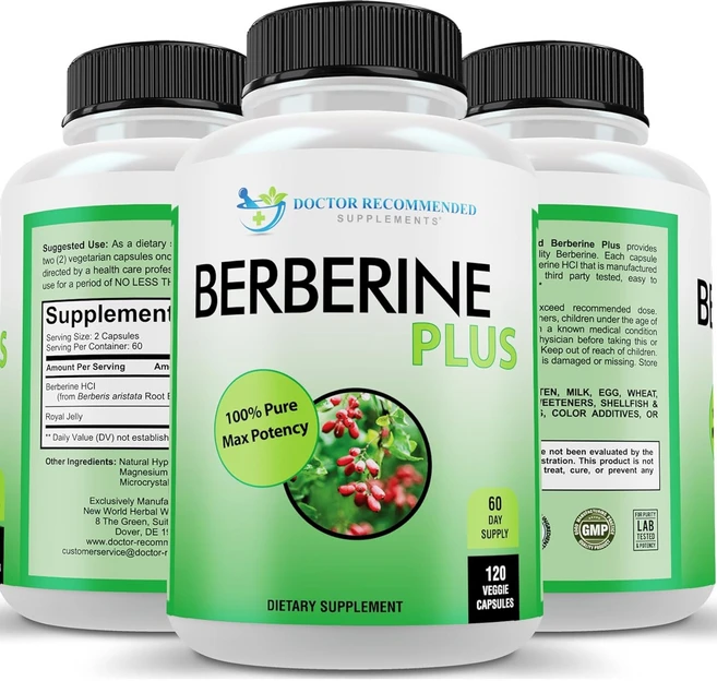 베르베린 플러스 berberine plus 1200mg, 2개, 120정 - 쿠팡
