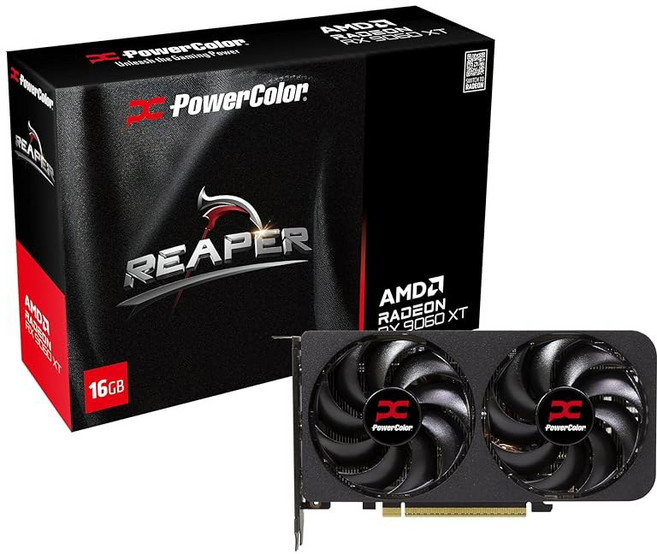 파워컬러 헬하운드 AMD 라데온 RX 9070 XT 16GB GDDR6, 12 9060 XT 16GB Reaper