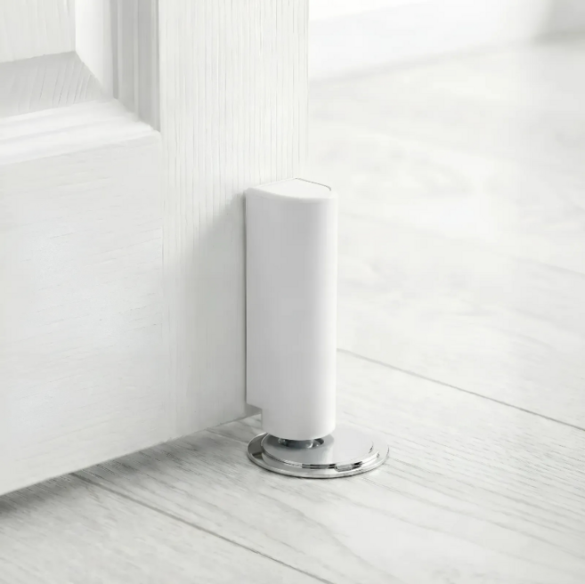 무타공 방문 도어스토퍼 강력 자석 초슬림 방문고정, 1개, 화이트