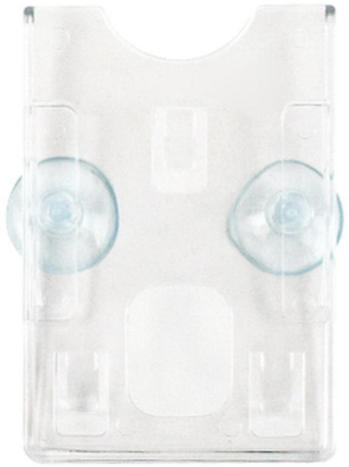 국내산 차량용 하이패스카드 주차카드 케이스 (흡착판 고정형/ 세로) 편리한접착 카드홀더 주차증 실용적 아파트주차카드 주차용품 새차선물 깔끔하고편리 차량카드홀더 주차증홀더