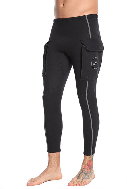 鯊巴特 3mm 潛水褲 男款 潛水服 浮潛 長褲 游泳褲