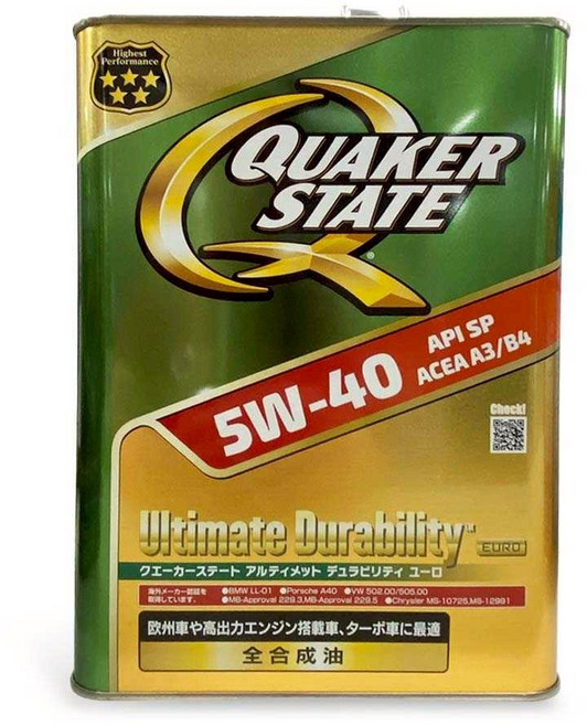 QUAKER STATE 全合成機油 適用多種車型 卓越引擎保護, 5w40, 1個, 4L