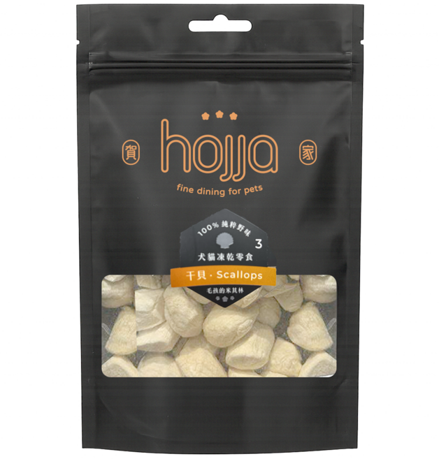 hojja 賀家 犬貓凍乾零食, 干貝凍乾, 25g, 1包