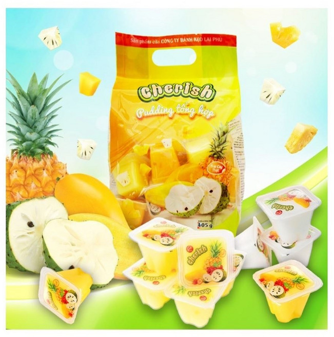 베트남 체리쉬 망고 젤리 푸딩 Cherish 405 g (혼 합), 2개, 405g