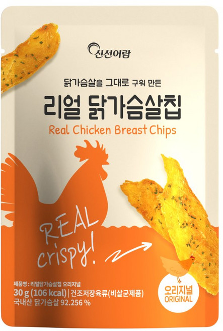 신선어람 리얼 닭가슴살칩 오리지널, 30g, 10개