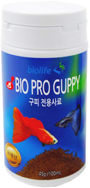 바이오라이프 구피 전용사료, 100ml, 1개