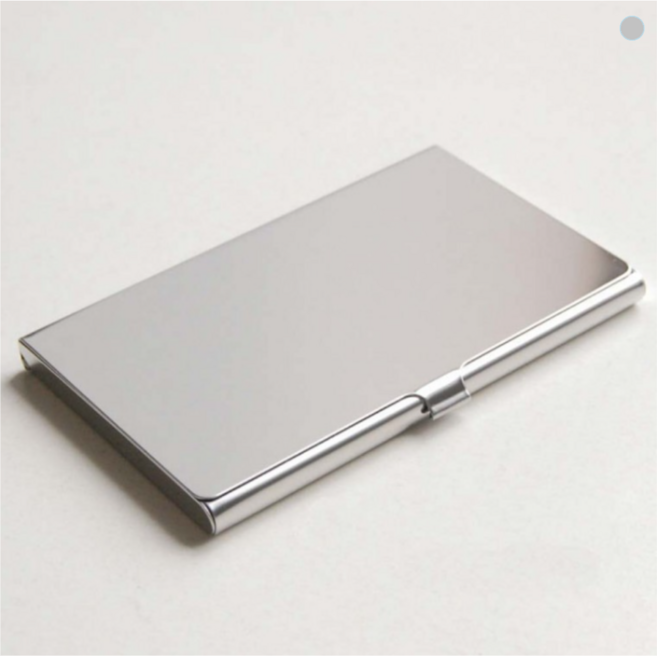 더디프 클래식 명함 케이스, 실버, 1개