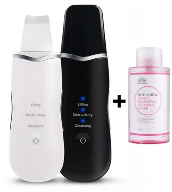 뷰앤뷰 아쿠아 워터 필링기 + 뷰앤뷰 모공토너 500ml, 블랙