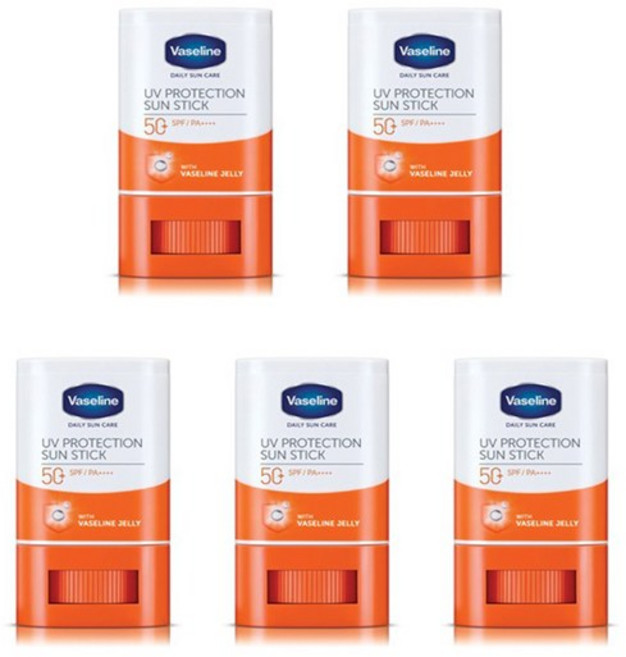 바세린 유브이 프로텍션 선스틱 SPF50+ PA++++, 15g, 5개